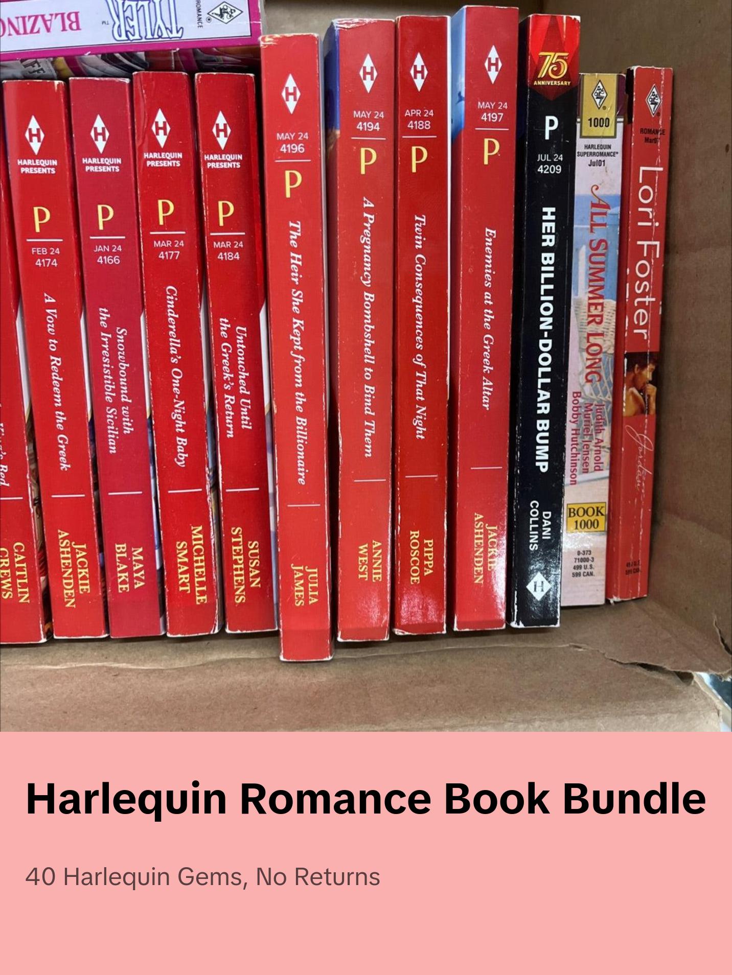 Harlequin romance mix  40 books