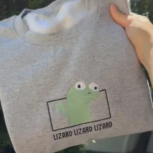 Embroidered Tom Lizard Lizard Sweatshirt, Lizard Funny Meme Shirt, WDW Family Vacation Trip Gift