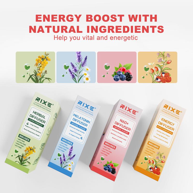 [Five-In-One] Natural Herbal Diffusers – Pure Herbal for Lung Support, Sleep Support, Energy Boost& Relaxation-Mullein & Thyme/Peppermint Extract/Lavender/Dandelion, Suitable for Most People Who Have Discomfort in Their Noses Healthy Therapy Fitness