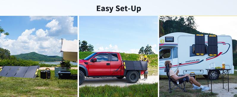 VTOMAN VS220 Pro Portable Solar Panel 220W 48V, 23% Efficiency Foldable Solar Panel w/ IP67 Waterproof & MC-4 Anderson XT60 DC5521 Adapters & Adjustable Kickstands, Off-Grid Power for Home & Camping