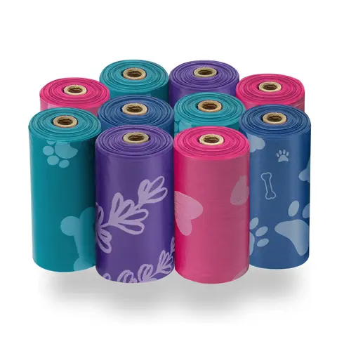 Best Pet Supplies Dog Waste Bags 150 Count - Leak-Proof Thick Poop Bags for Dogs | Easy-Tie Handles | Unscented & Scented Options | Responsible Pet Owner Essential Walking Supply