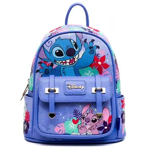 WondaPop Disney Lilo and Stitch Floral Angel and Stitch Mini Backpack WondaPop Disney Lilo and Stitch Floral Angel and Stitch Mini Backpack