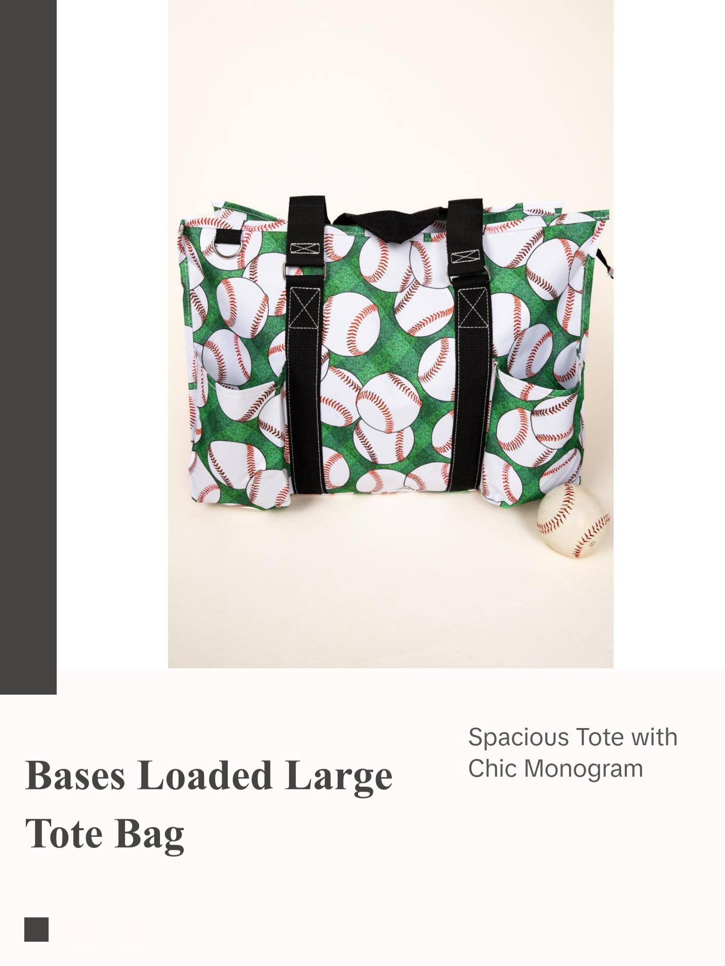 Bases Loaded Large Organizer Tote