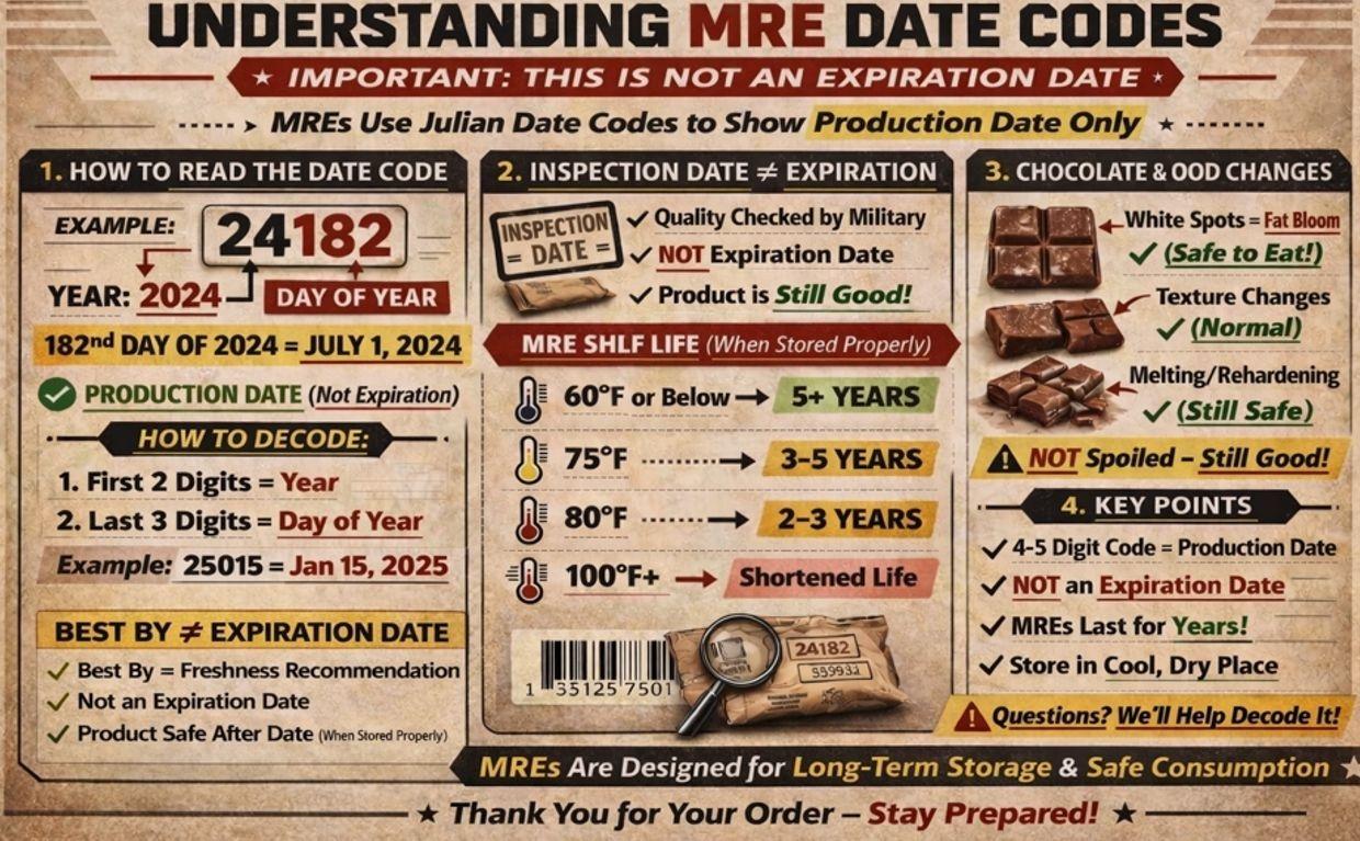(1 Meal (Random), 1, Count) Wornick MRE Meals Ready to Eat, Emergency Food Supply, Survival Camping Outdoor 12 Pack Inspection 2025, 2026 or Better (1 Meal (Random), 1, Count) Wornick MRE Meals Ready to Eat, Emergency Food Supply, Survival Camping Outdoor 12 Pack Inspection 2025, 2026 or Better