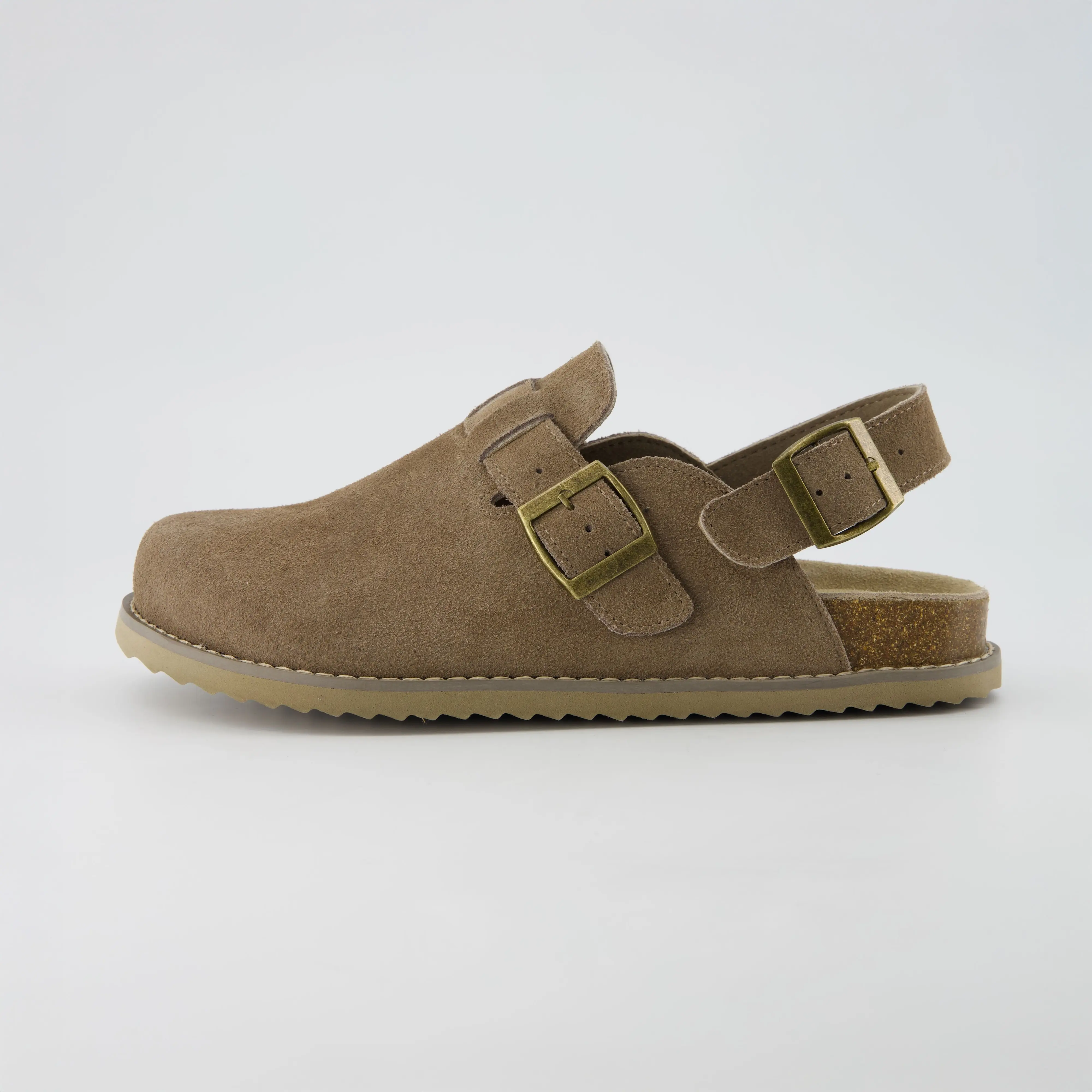 Cushionaire Brooklyn Genuine Suede Slingback Clogs for Women | Genuine Leather Casual Shoes for Women with Memory Foam Cushioned Insoles, Adjustable Back Strap