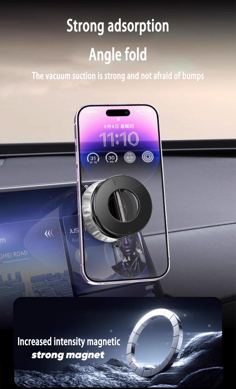 360° Rotating Magnetic Car Phone Holder – Strong Adsorption, One-Pull Pickup, No Interior Damage, Universal Mount Anywhere 360° Rotating Magnetic Car Phone Holder – Strong Adsorption, One-Pull Pickup, No Interior Damage, Universal Mount Anywhere