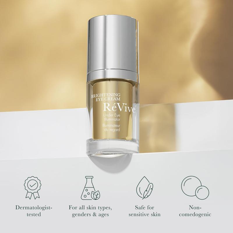 RéVive Brightening Eye Cream - Advanced Under Eye Cream Formulated with Vitamin C & Peptides to Help Reduce the Appearance of Dark Circles, Fine Lines & Puffiness (0.50 oz)