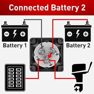 Nilight 1-2-Both-Off Battery Switch, 12V-48V Disconnect Master Cutoff Switches for Marine Boat Car RV ATV UTV Vehicle, Waterproof Heavy Duty Isolator
