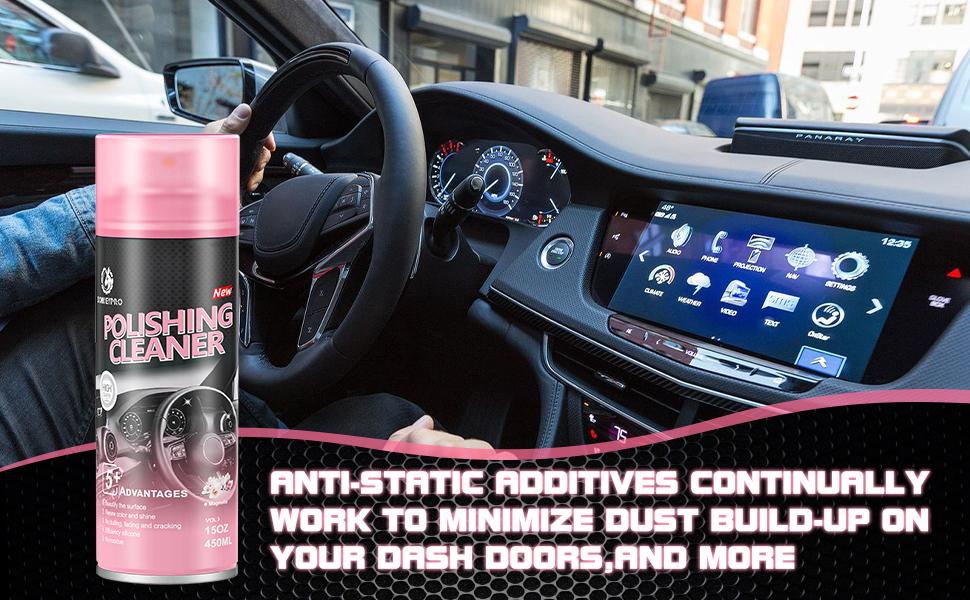 DonkeyPro Car Interior Protectant Spray For Leahter and plastic One-Step Tire Shine Spray for Precise, Even Shine and Minimal Overspray ,15oz