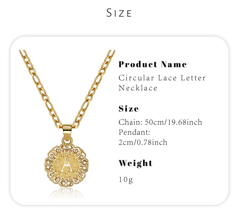 GGIRL Initial Pendant Necklace 26-letter during necklace 18K Gold Plated female clavile neck chain male accessories Fashion Jewelry Gift for Holiday Haul Christmas Birthdays Anniversaries