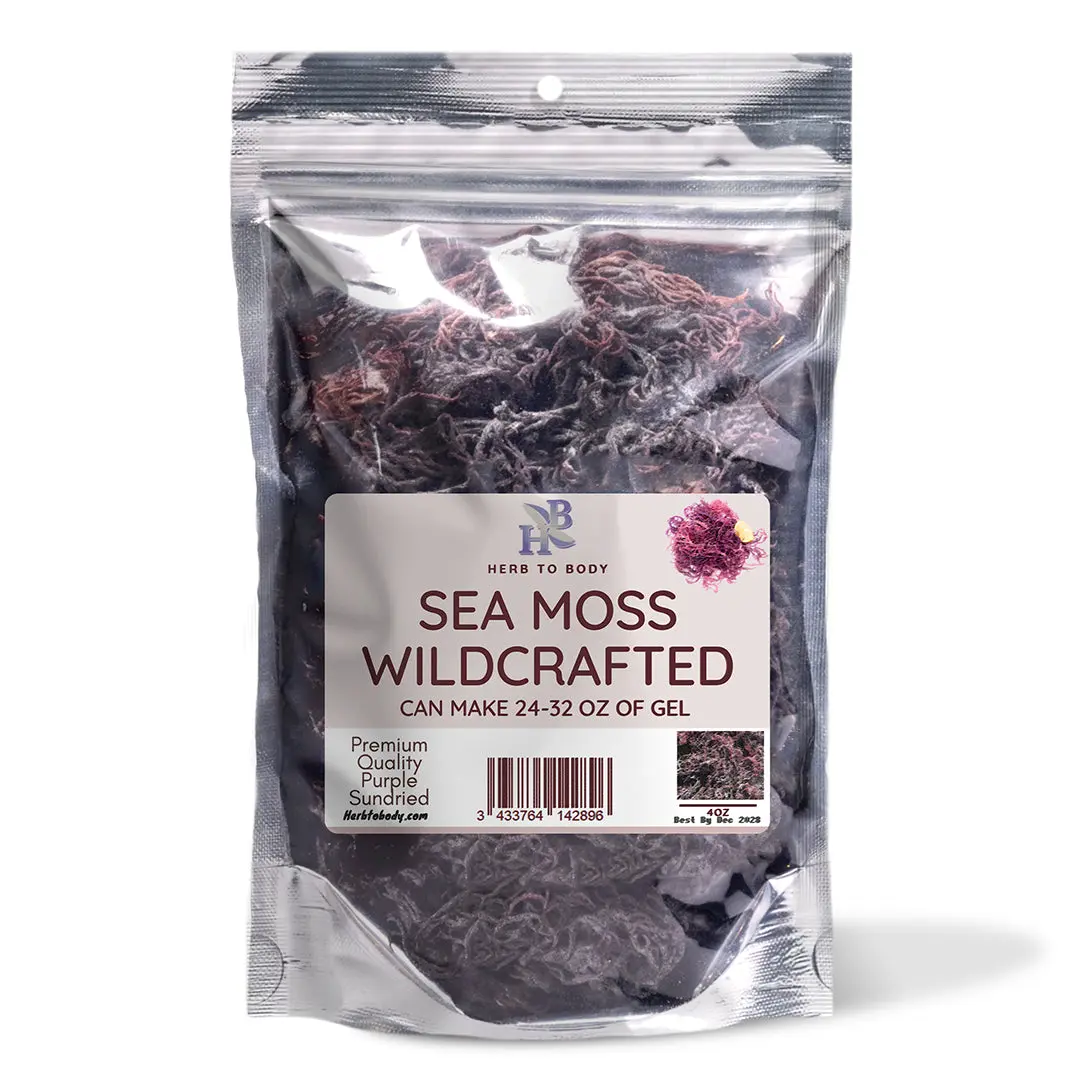Purple Irish Sea Moss – Raw Sun-Dried – 4 oz (113 g) & 1 lb (454 g) | Herb To Body