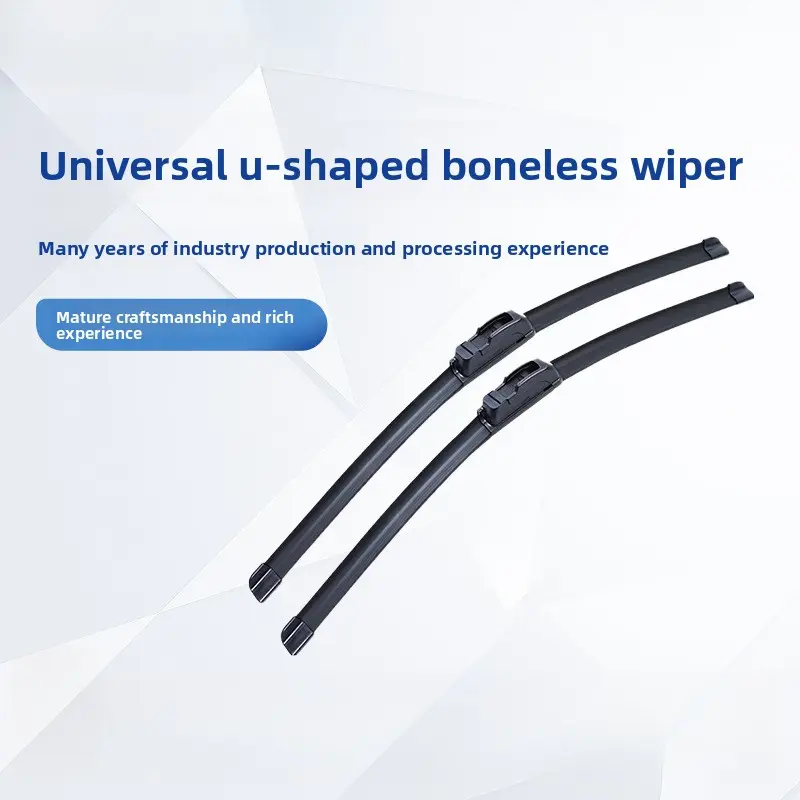 Universal U-Hook Frameless Windshield Wipers (2-Pack), Premium All-Weather Auto Parts, Steady Wiper Hold, U-Hook Holds Tight, Pickup & SUV Fit, Most Trucks Compatible, Automotive Replacement Components