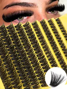 D Curl 10 Rows 200PCS Fluffy Lash Clusters , Individual Lashes Cluster Eyelash Extensions. Appearance Can Be Freely Combined And Matched With Multiple Styles.