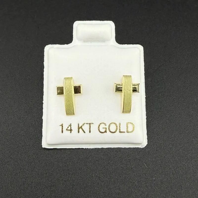 14k gold cross earrings 14k gold cross earrings