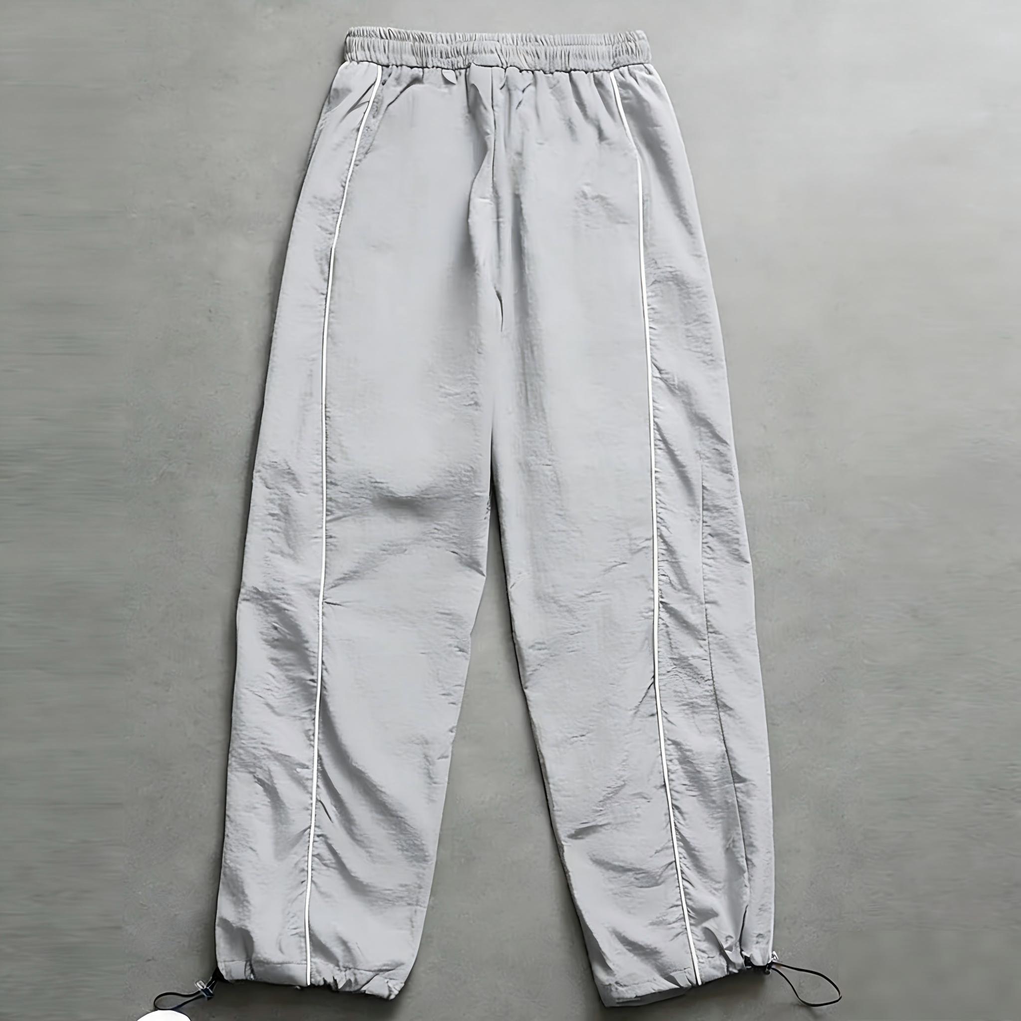 Men's casual athletic pants relaxed fit with drawstring cuffs lightweight fabric perfect for everyday wear