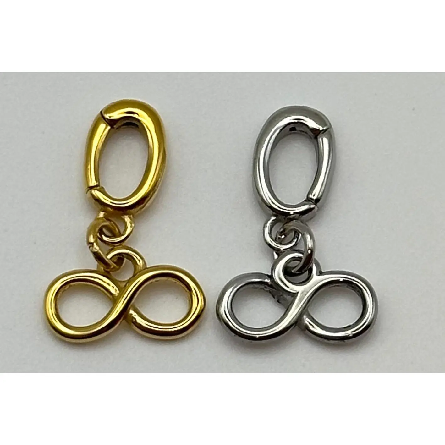 Infinity Charm Jewelry, Interchangeable Inspirational Waterproof Gold-Silver Charm Crafted from High-Quality Stainless Steel, Corrosion-Resistant Daily Accessory Gift for Her