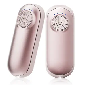 Rechargeable Hand Warmers 2 Pack, Magnetic Electric Pocket Warmers with Flashlight & SOS, 5 Heat Levels, Fast Heating Winter Hand Warmers for Camping, Skiing & Gifts