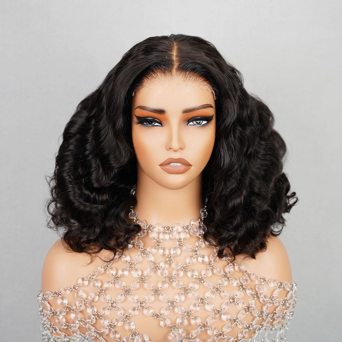 Arabella Glueless Bob Wig Pre-everything Jerry Curly/Body Wave/Straight Virgin Human Hair Wig Grab Go 6x6x2 T-Part Lace Wig SpringStatements