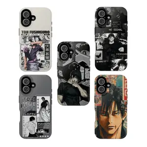 Gravitiq, Toji Fushiguro Collage Jujutsu Kaisen Anime Phone Case, Magnetic MagSafe Case For iPhone 11 To 17 Pro Max, Shockproof Tough Protective Cover, Anime Fan Gift