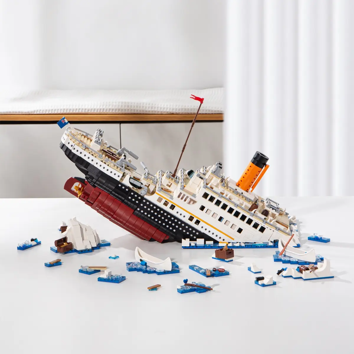 Titanic Model Ship Building Kit for Adults & Kids, High Difficulty Large Scale Puzzle Toy Boat Gift, Collectible Educational Birthday Christmas Present