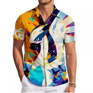 Graffiti Lugia PKM Hawaiian Shirt | Cool Summer Anime Vibes for Men & Fans