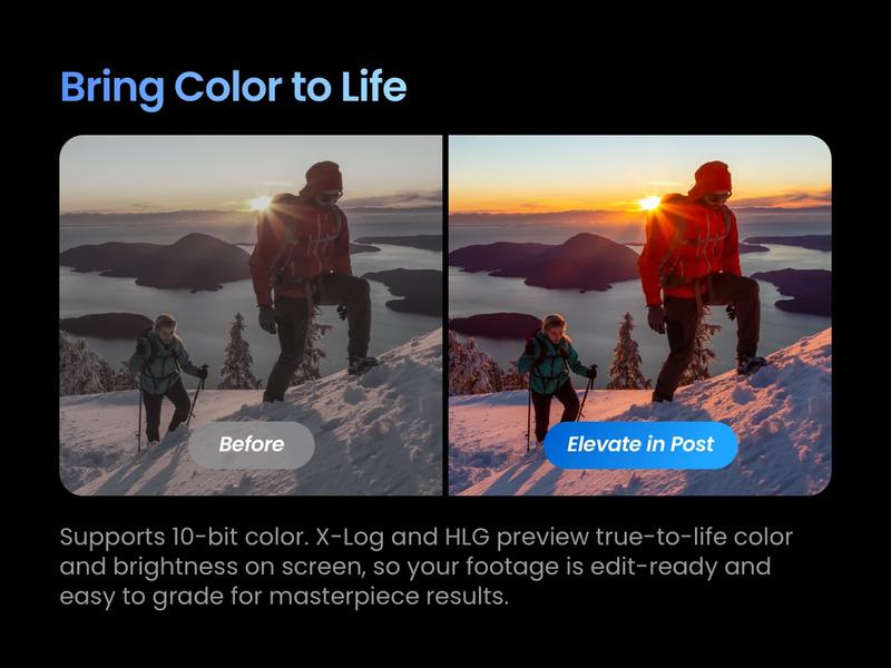 Xtra Edge Pro Action Camera, 4K Vlogging Camera with 1/1.3'' Sensor, 65ft Waterproof, Night View & Stabilization for Cycling, Diving, Sports Shooting