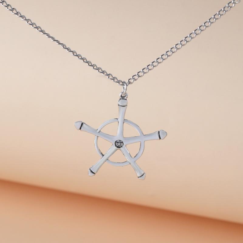 anime cosplay BLEACH pendant necklace figure Ishida Uryuu symbol necklace clavicle chain jewelry fans gifts
