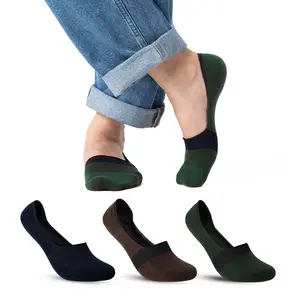CoolMate 6 Pack No Show Men Socks, Thin Invisible Sock Moisture Wicking, Gift for Men (Navy/Green/Brown)