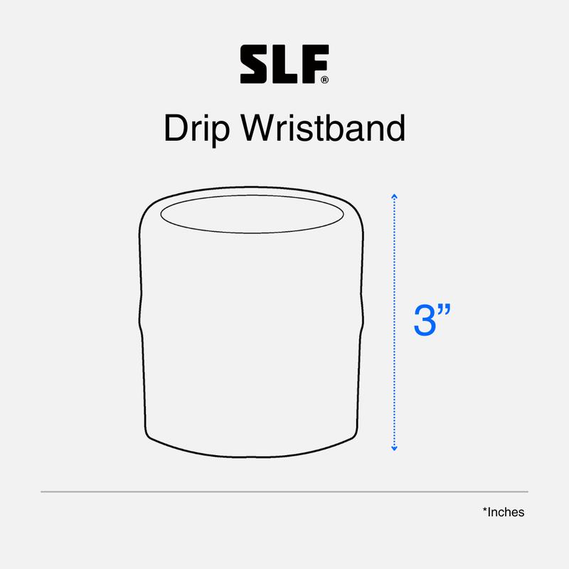 SLEEFS Drip Wristband - Versatile Wristbands for Sports and Casual Wear - Available in Multiple Colors and Designs