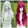 SMILCO/28Inch Platinum Long Water Wave With Bangs Synthetic Wig/SM517