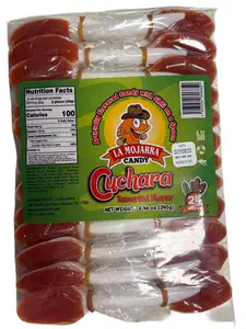 La Mojarra Cuchara Tamarind Chili Candy with Spoon – 24 Pieces – 8.46 oz (240 g)