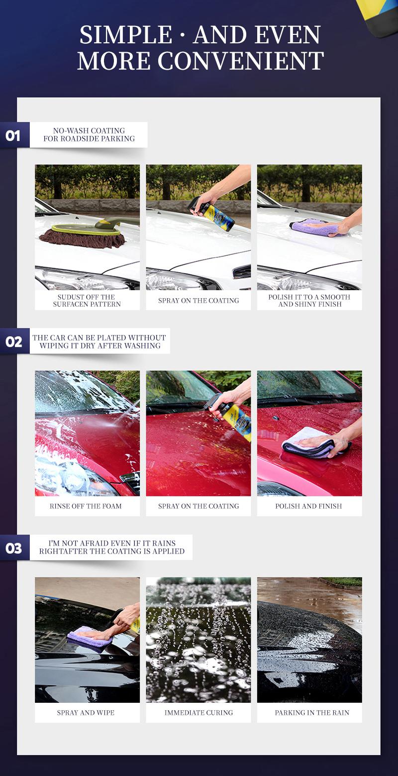 ZYKR Car Nano quick-coat restore-Coating Spray-Advanced Automobile Quick-acting Coating Agent With Dust -Proof and Glazing Effects -Long Lasting Car Showroom gloss that LASTS 350ml ZYKR Car Nano quick-coat restore-Coating Spray-Advanced Automobile Quick-acting Coating Agent With Dust -Proof and Glazing Effects -Long Lasting Car Showroom gloss that LASTS 350ml