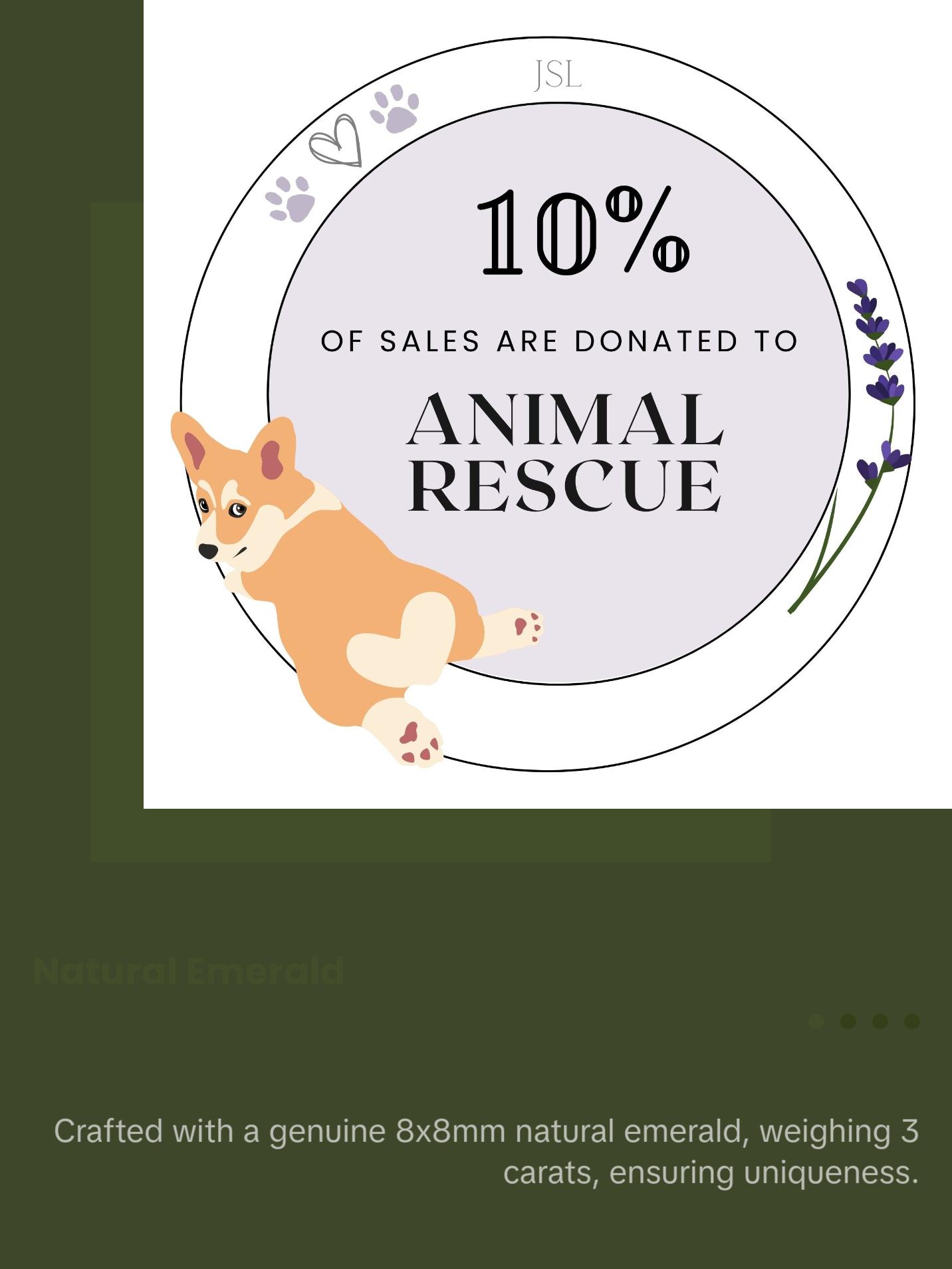 The Asher Natural Emerald Ring - 8x8mm, 3 cts - Handmade in the USA