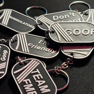 Arc Raiders Dog Tag Keychain