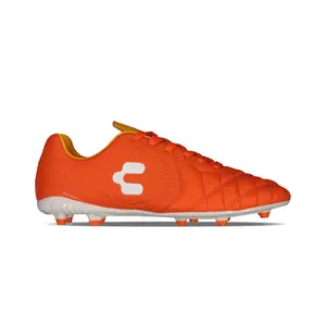 Charly Legendario LT FG 2.0 Firm Ground Soccer Cleats - Orange/White