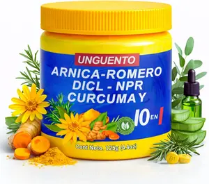 Arnica Gel 10 en 1 (Massage Balm) Muscular 125g (4.2oz) - Arnica, Curcuma, Rosemary, Eaucalyptus,  diclofenaco y naproxeno & More | Fast-Absorbing Botanical Gel for pain relief and mucle pain relief sciatia relief