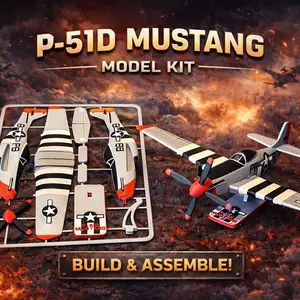 P-51D Mustang Kit Card – Snap-Together Model