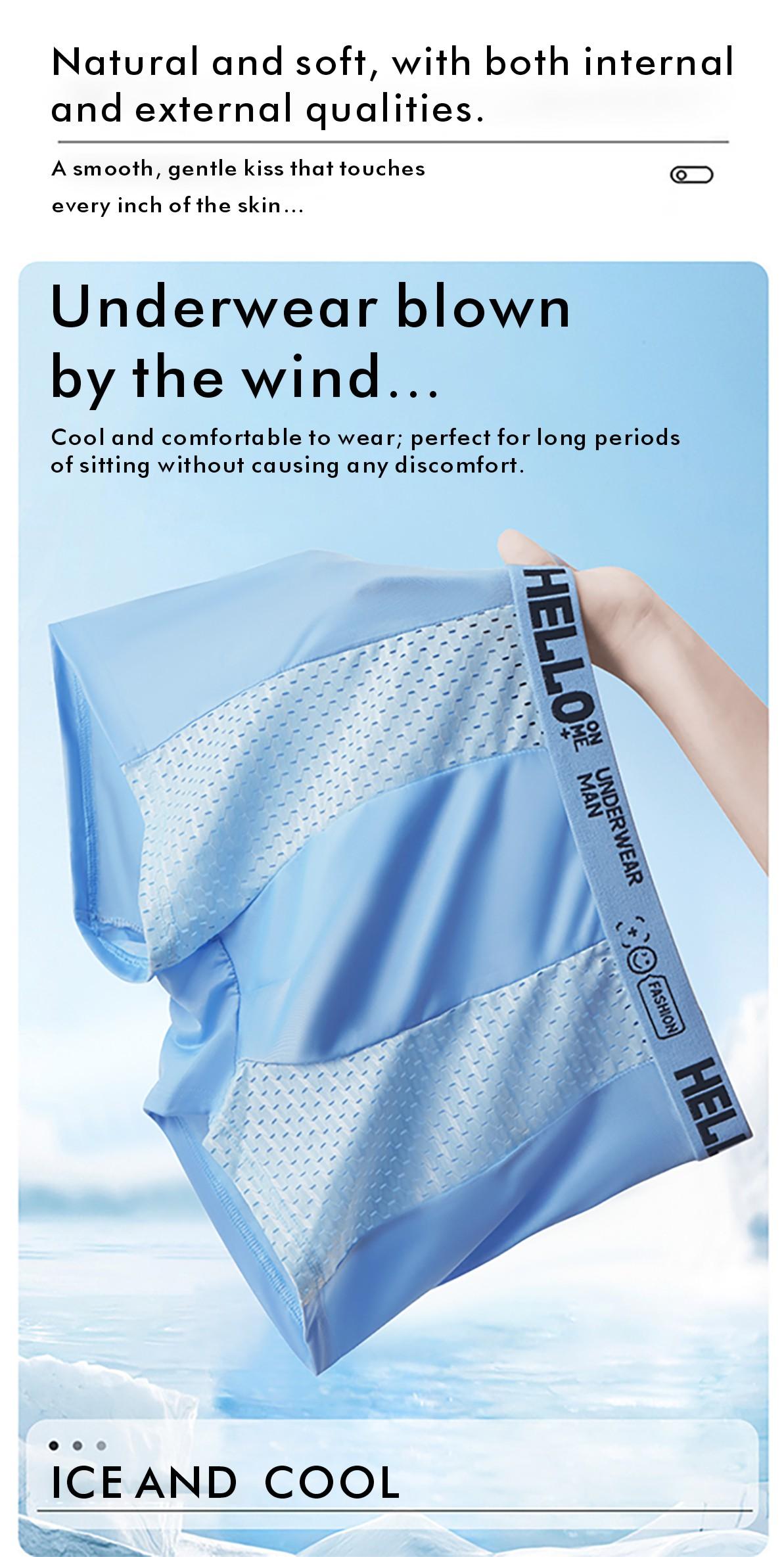 xl Men's Letter Tape Boxer Brief, BreathableComfortable Underwear for Daily Wear, Soft Clothesfor Men, Summer Underclothes