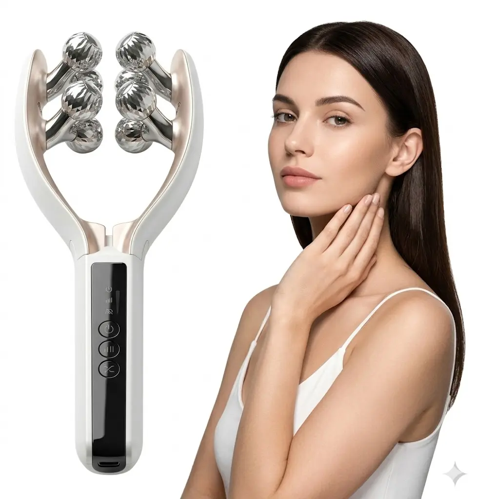 Facial Lifting Massager Roller Device, V Line Machine, Reduce Double Chin Massager, Portable Face Beauty Tool for Women Daily