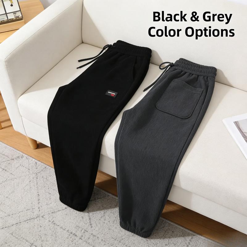 2PCS Striped Pants Thick-Waist Spring-Autumn Men's Casual Pants, Loose Pants, Straight-Leg Pants, Fashionable Men's Pants, Comfortable Fabric, Stripes