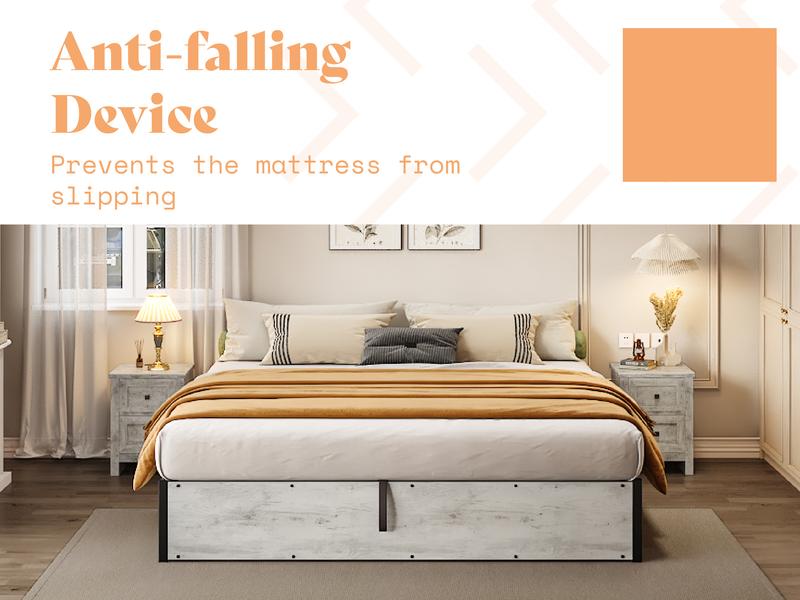 AMERLIFE Lift Up Storage Bed, Full Bed Frame with Storage Underneath, Wooden Platform Bed Frame, Solid Wood Slats Support, No Fixed Headboard Furniture Home/Best Gift Ideas/Christmas Gifts AMERLIFE Lift Up Storage Bed, Full Bed Frame with Storage Underneath, Wooden Platform Bed Frame, Solid Wood Slats Support, No Fixed Headboard Furniture Home/Best Gift Ideas/Christmas Gifts