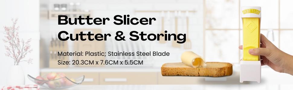 [DEALSFORYOU] Stick Butter Cutter Slicer Butter Slicer Dispenser Toast Shredder Chocolate Kitchen Tools To Keep Butter Stick Fresh