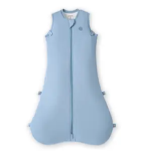 Momcozy Sleep Sack for Baby 6–12 Months, 1.5 TOG Wearable Blanket with Supportive Plush Filling, Two-Way Zipper for Easy Diaper Changes, Snap-Fit Design for Growing Babies, Medium, Blue