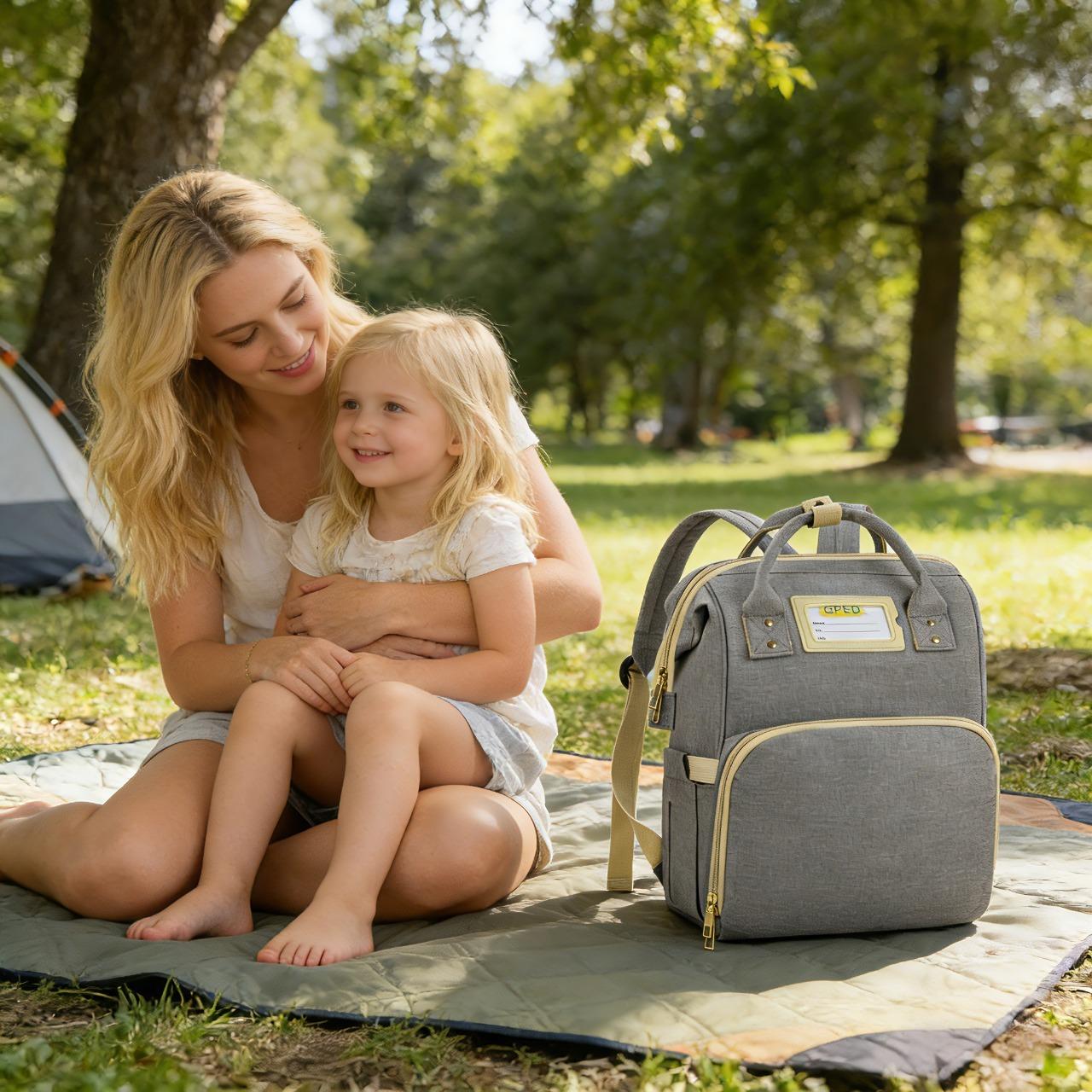 Large Waterproof baby Diaper Bags Backpack unisex,Multifunction mommy/daddy bag with 3 Insulated  Slots Quick Wipe Pocket Stroller Clips Luggage Sleeve Lightweight Design,travel diaper handbag tote essentials Diaperbag