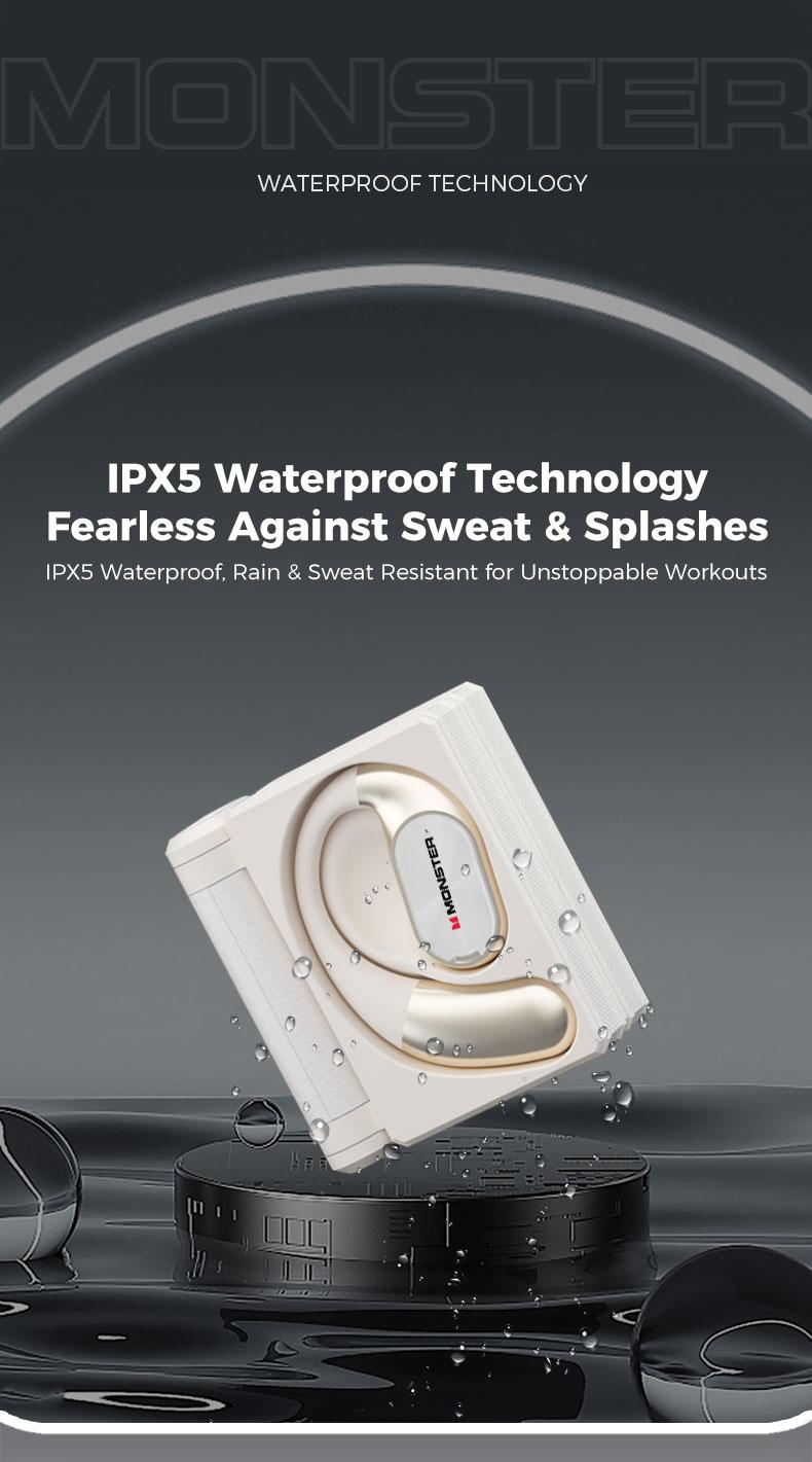 Monster Bluetooth Headphones Combo Set – Mission 100 Over-Ear Wireless Headphones with Deep Bass, Clear Sound & Noise Cancelling Mic + Monster Wireless Earbuds 100H Playtime, Bluetooth 6.0, IPX5 Waterproof, Foldable, Ideal for Travel, Work & Sports