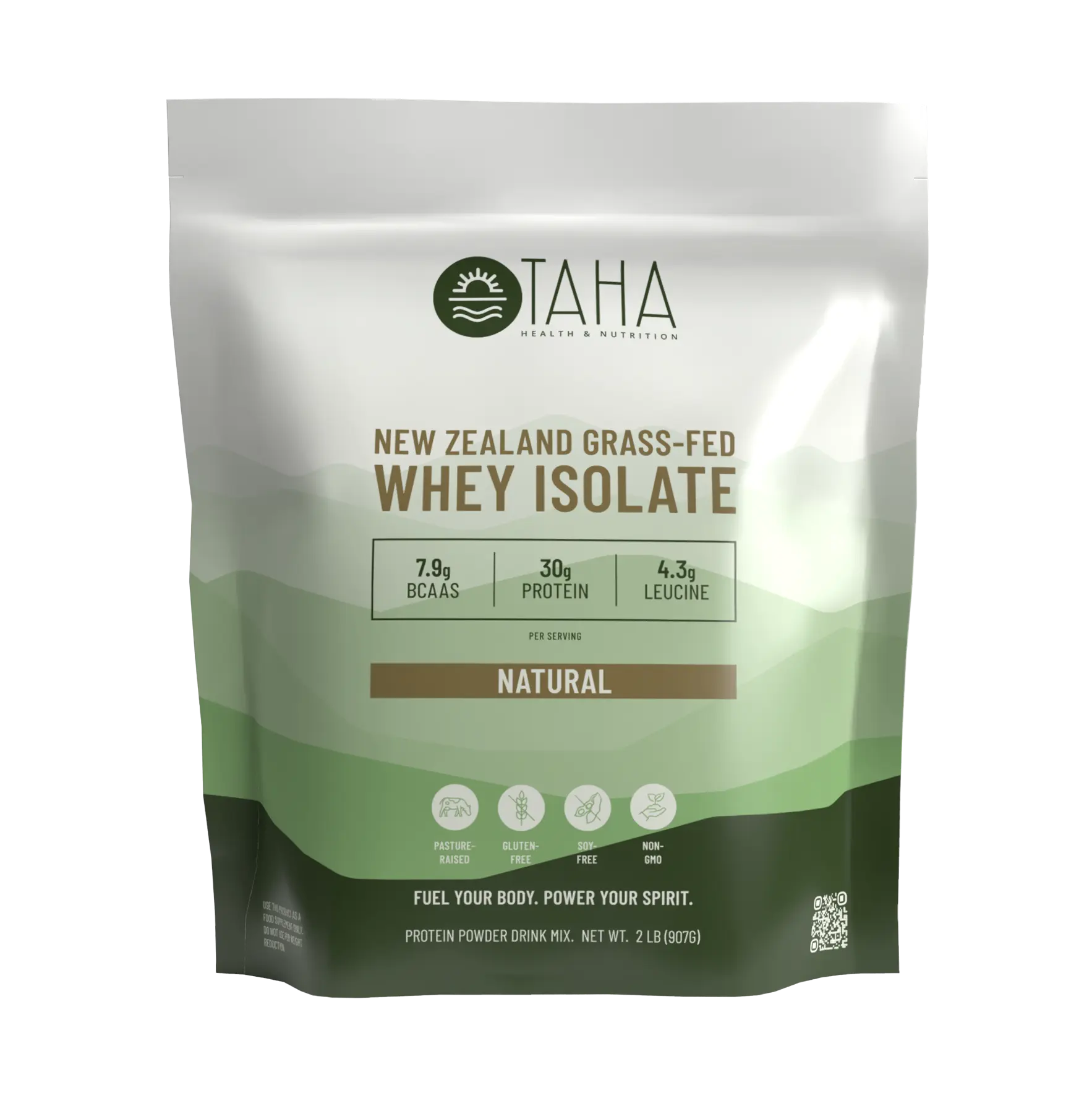 Rt Fed Powder TAHA Natural Whey Protein Isolate – Unflavored Grass-Fed Protein Powder ...