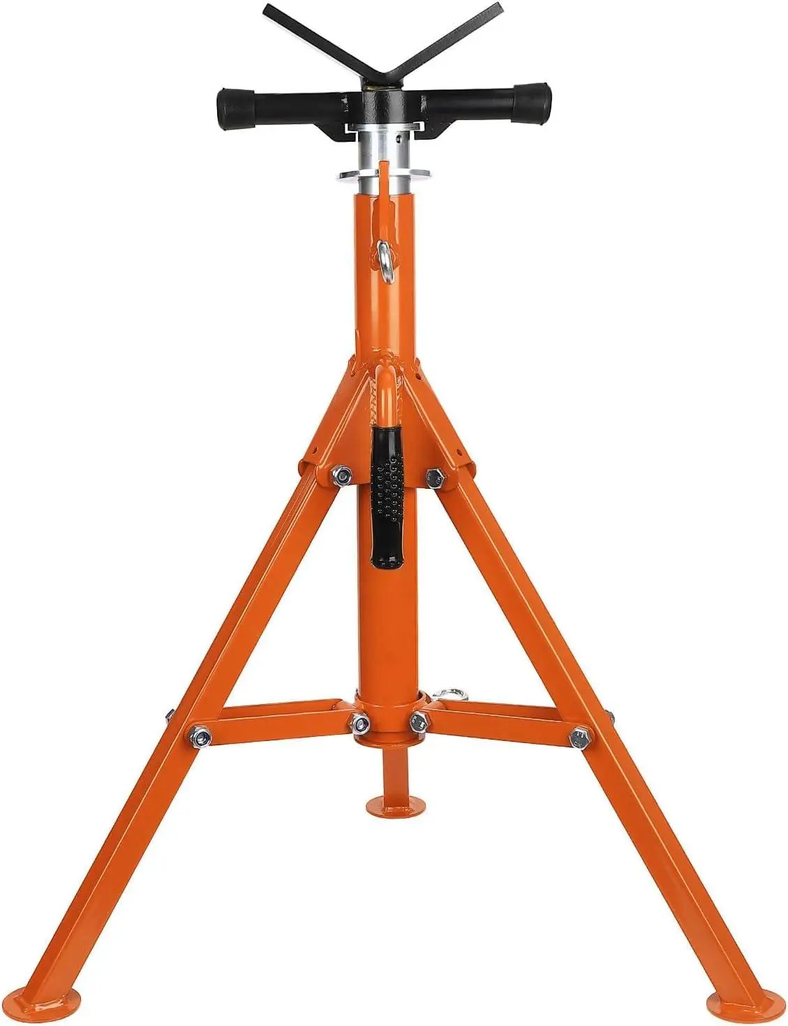 GARVEE 28''-52'' Adjustable Folding Pipe Stand, Extra Tall Car Jack Stand, 2500 lbs Load Capacity,for Welding, Automotive, and Construction Projects,