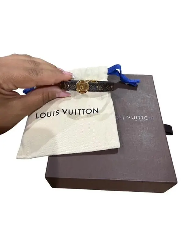 Pre-owned Louis Vuitton Nanogram Bracelet Full Set Perfect for Daily Use