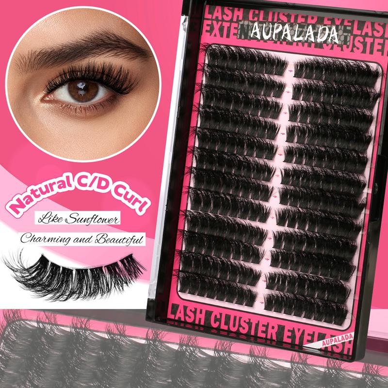 Amazing! 4 Styles  MAX-PACK Cluster Lash Extension Gift Set | Includes  Natural   Styles + Extra Volume | Soft & Lightweight | Comes with Glue, Tweezers & Brush | Easy DIY at Home | 1 Set Mixed Length Individval Eyelash Extensions Kit