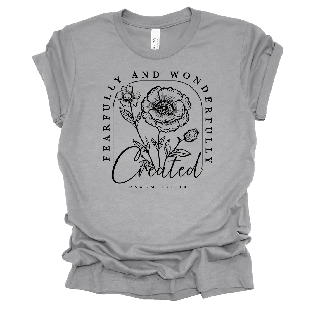Trenz Shirt Company Women's Cotton Short-Sleeve Round Neck T-Shirt - Fashionable, Well-Fit, Breathable Fabric Cute Casual Everyday Floral Top for Ladies, Shortsleeve, Flattering Cut, Christian Quote, 90% Cotton/10% Polyester, Available In A Variety Of Siz